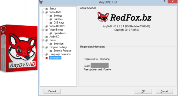 Redfox AnyDVD HD Crack